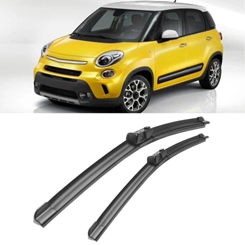 Frontscheibenwischer für FIAT 500 L 2012-2016 26"+15",Windschutzscheibe sauberes Fenster Auto-Regenbürsten Wischerblatt Gummistreifen Zubehör von ZDDYUU