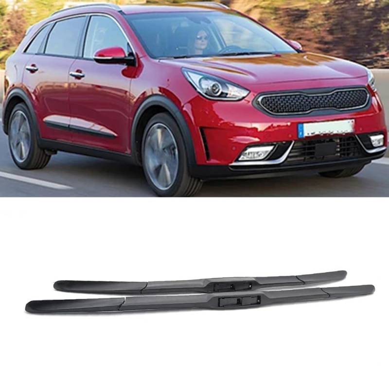 Frontscheibenwischer für KIA Niro 2016-2020 26"+16",Windschutzscheibe sauberes Fenster Auto-Regenbürsten Wischerblatt Gummistreifen Zubehör von ZDDYUU