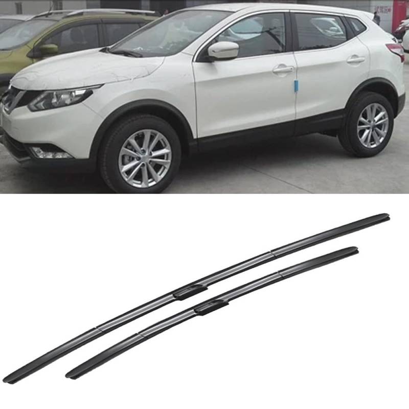 Frontscheibenwischer für Nissan Qashqai J11 2013-2020 26"+17",Windschutzscheibe sauberes Fenster Auto-Regenbürsten Wischerblatt Gummistreifen Zubehör von ZDDYUU