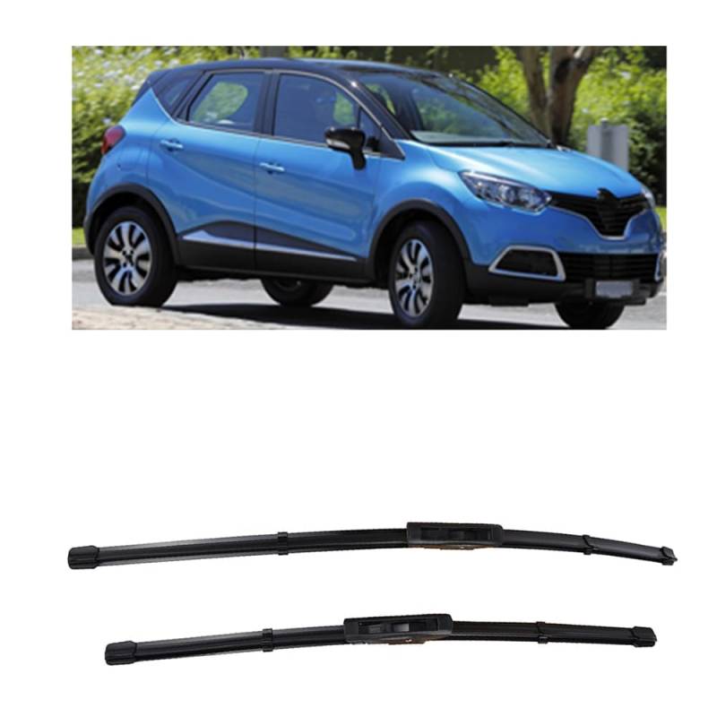 Frontscheibenwischer für Renault Captur Kaptur 2013-2016 26"+14",Windschutzscheibe sauberes Fenster Auto-Regenbürsten Wischerblatt Gummistreifen Zubehör von ZDDYUU