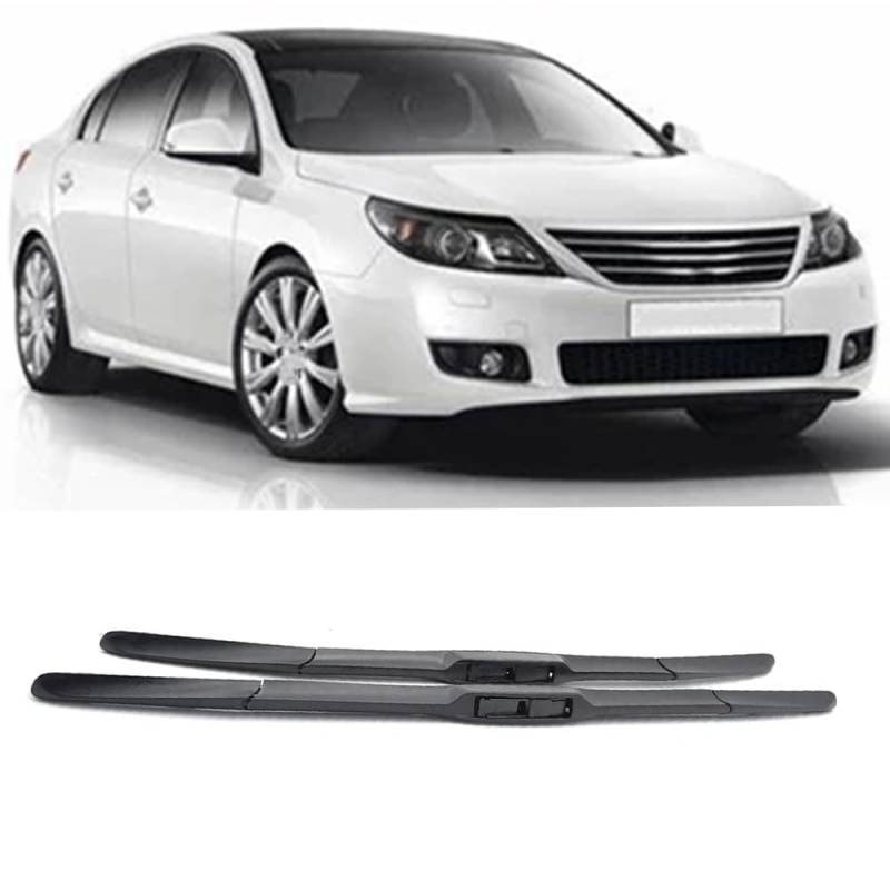 Frontscheibenwischer für Renault Latitude Samsung SM5 Safrane 2010-2015 24"+16",Windschutzscheibe sauberes Fenster Auto-Regenbürsten Wischerblatt Gummistreifen Zubehör von ZDDYUU