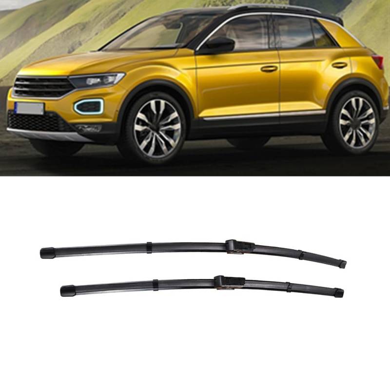 Frontscheibenwischer für T-Roc 2017-2023 26"+20",Windschutzscheibe sauberes Fenster Auto-Regenbürsten Wischerblatt Gummistreifen Zubehör von ZDDYUU
