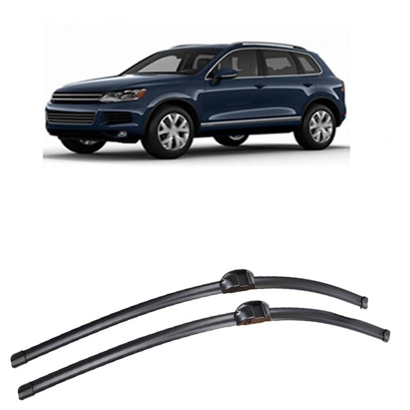 Frontscheibenwischer für Touareg 2008-2018 26"+26",Windschutzscheibe sauberes Fenster Auto-Regenbürsten Wischerblatt Gummistreifen Zubehör von ZDDYUU