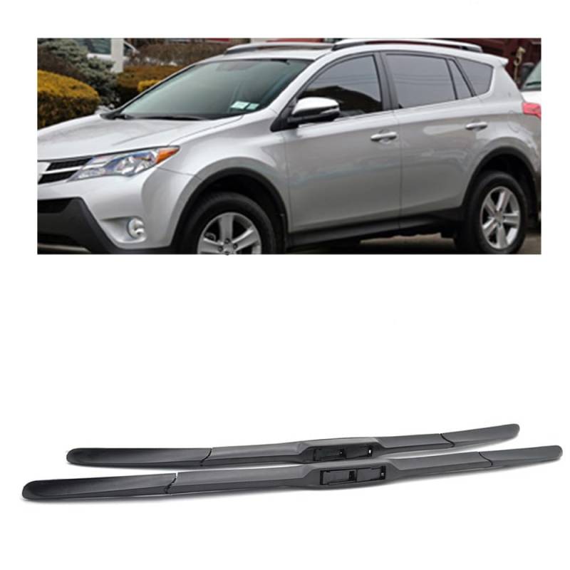 Frontscheibenwischer für Toyota RAV4 XA40 2013-2018 26"+16",Windschutzscheibe sauberes Fenster Auto-Regenbürsten Wischerblatt Gummistreifen Zubehör von ZDDYUU