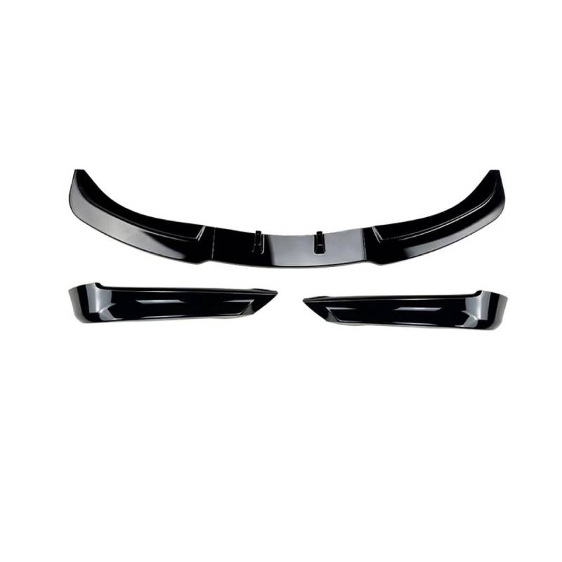 Frontspoiler für BMW 3 Series E90 E91 Early 320i 325i 2005-2008 Stoßstangenlippe aus abriebfestem Anti-Kollisionsschutz Sportliche Frontlippe Diffusor Spoilerlippe,A-Glossy Black von ZDDYUU