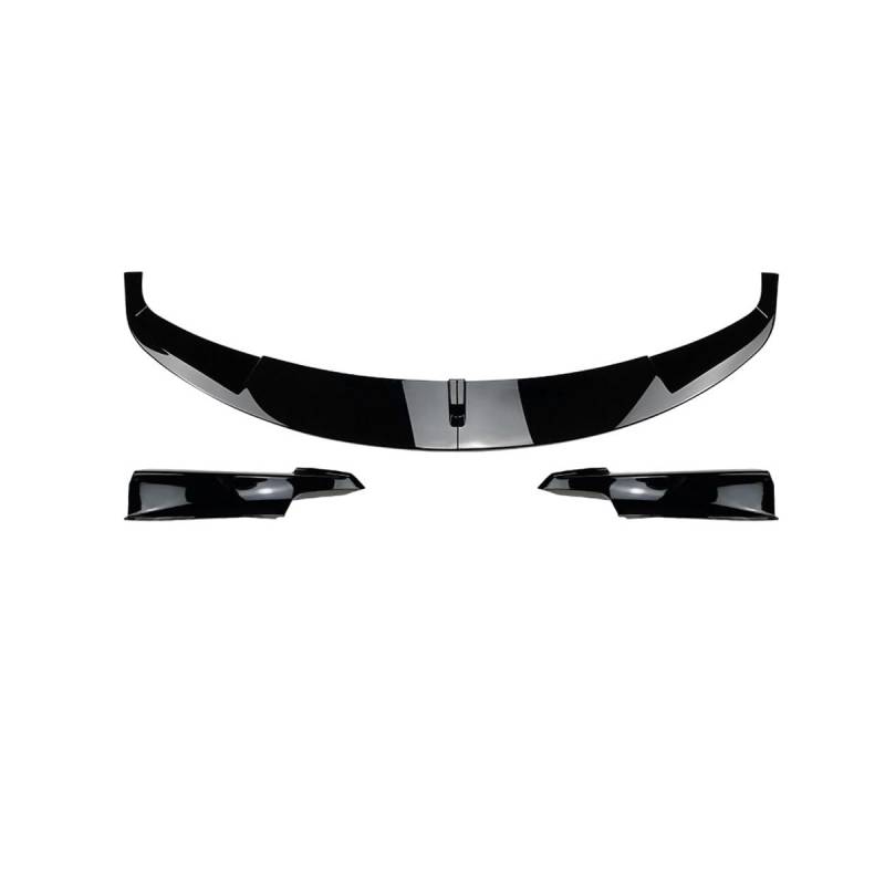 Frontspoiler für BMW 3 Series F30 F31 M-Tech 320i 2013-2019 Stoßstangenlippe aus abriebfestem Anti-Kollisionsschutz Sportliche Frontlippe Diffusor Spoilerlippe,A-Glossy Black von ZDDYUU
