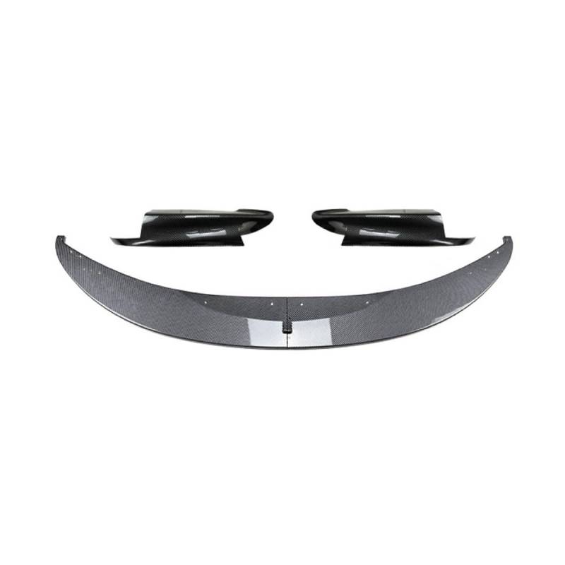 Frontspoiler für BMW 3 Series M3 E90 E91 E92 E93 2006-2013 Stoßstangenlippe aus abriebfestem Anti-Kollisionsschutz Sportliche Frontlippe Diffusor Spoilerlippe,B-Carbon Fiber von ZDDYUU