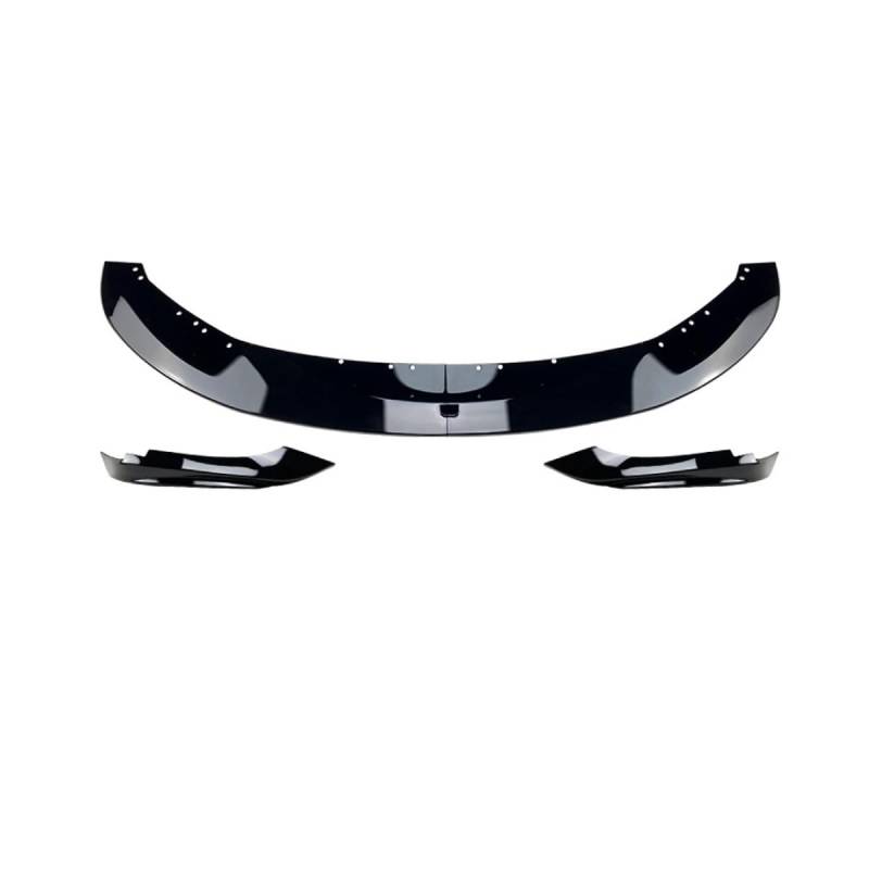 Frontspoiler für BMW 4 Series F33 F32 2014-2020 Stoßstangenlippe aus abriebfestem Anti-Kollisionsschutz Sportliche Frontlippe Diffusor Spoilerlippe,A-Glossy Black von ZDDYUU