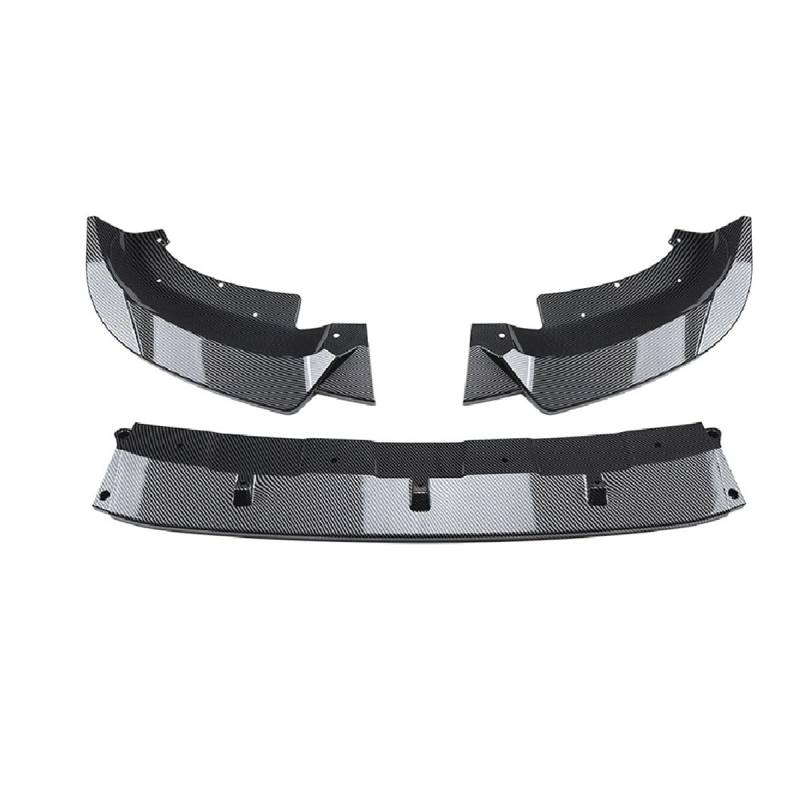 Frontspoiler für BMW X3 G01 2018-2021 Stoßstangenlippe aus abriebfestem Anti-Kollisionsschutz Sportliche Frontlippe Diffusor Spoilerlippe,B-Carbon Fiber von ZDDYUU