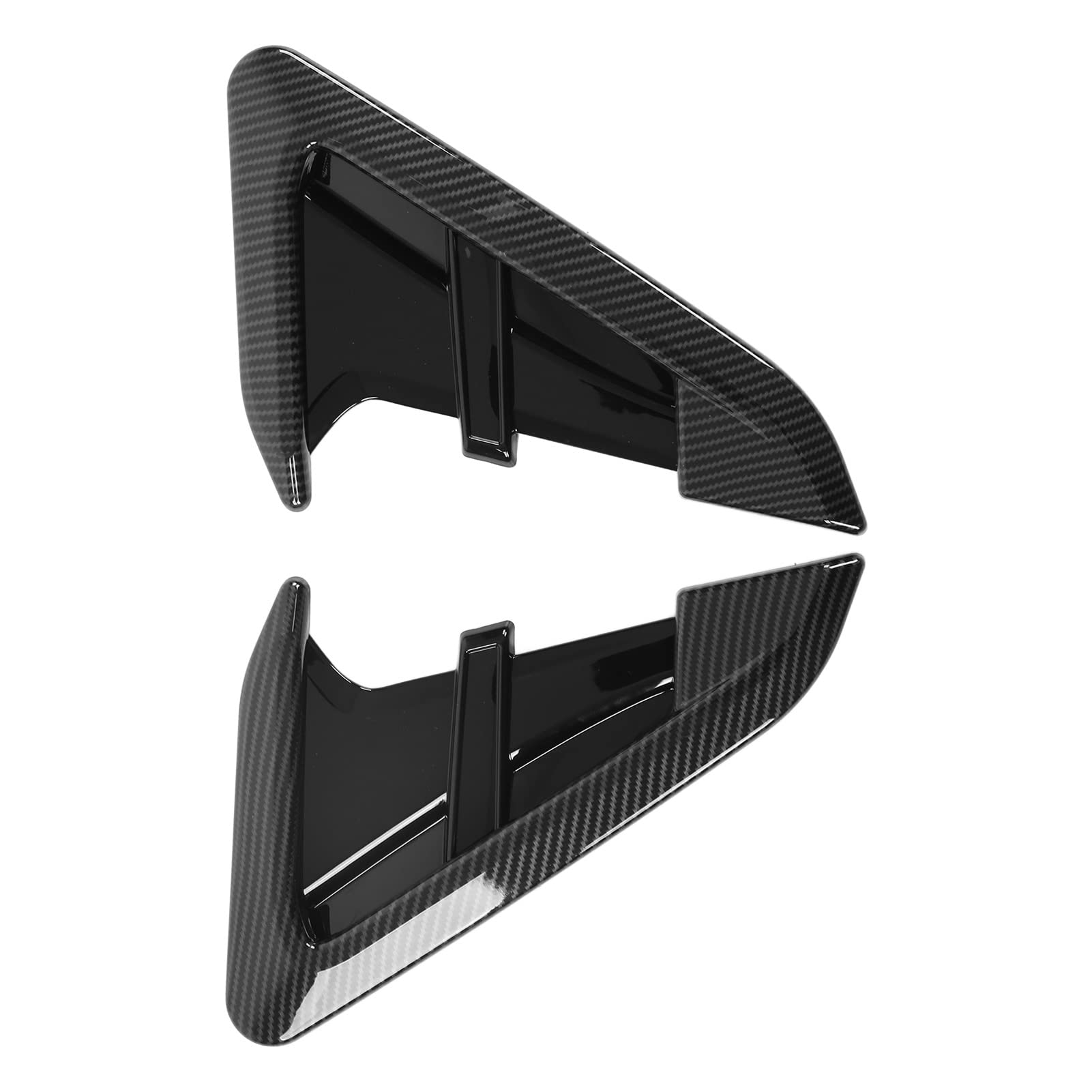 2pcs Auto Seitenabdeckung Entlüftungsverkleidung Auto -Außenzubehör Ersatz für X3 G01 2018 Bis 2021 Klavierschwarz (Kohlefaser-Stil) von ZDETGU