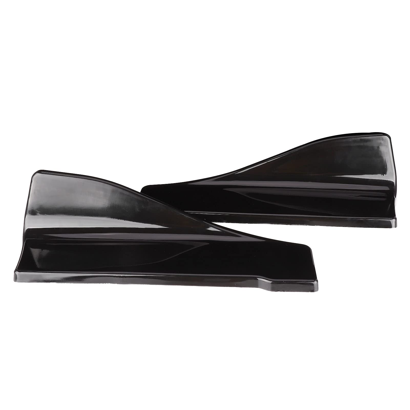 2pcs Universal Heck Stoßfänger Diffusor Lippenseitenröcke Glänzend Schwarz mit Befestigungsschrauben 2pcs Universal Heck Stoßfänger Diffusor Lippenseitenröcke Glänzend Schwarz mit Befestigungsschrauben von ZDETGU