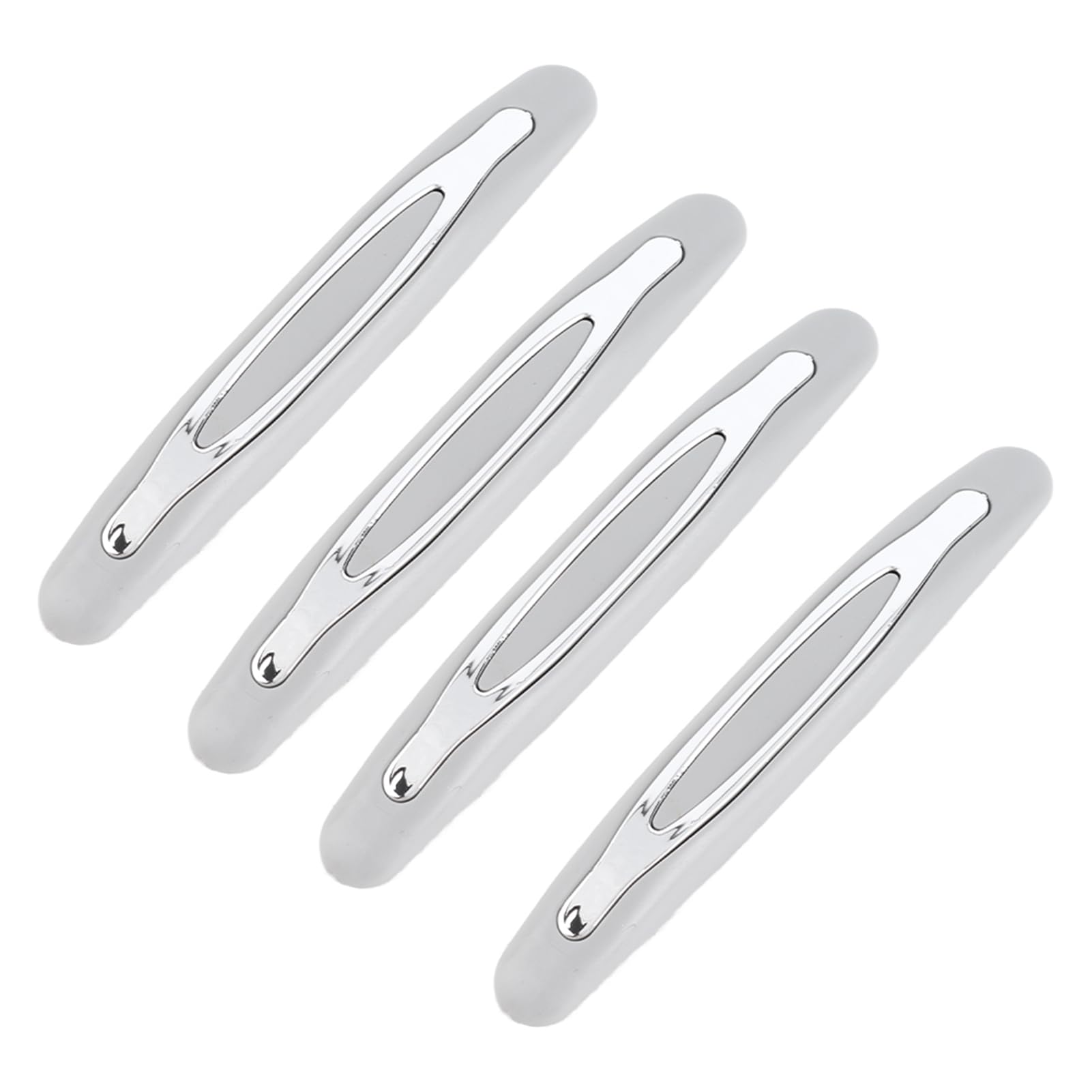 4-teilige Zierleiste für Autotürschutz, Rostfrei, Verschleißfest, Robust, Kollisionsschutz, Tolle Dekoration, Kratzfest, ABS-PVC, Universell, Schwarzgrau, 110 Mm (Gray) von ZDETGU