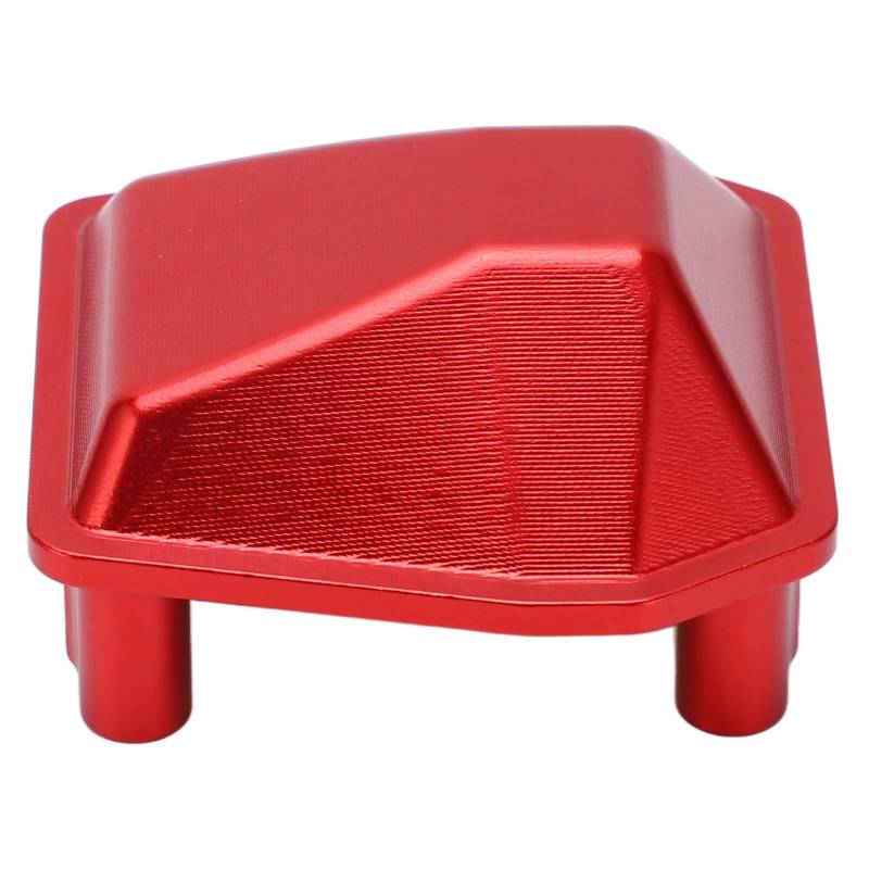 Achse Differenzdeckung Aluminiumlegierung Differentialabdeckung für Axiale SCX6 AXI05000 1/6 RC Crawler Car Schwarz (Rot) von ZDETGU