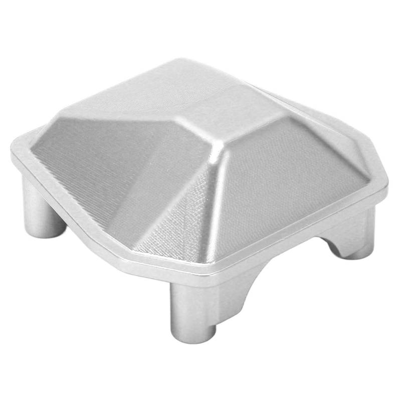 Achse Differenzdeckung Aluminiumlegierung Differentialabdeckung für Axiale SCX6 AXI05000 1/6 RC Crawler Car Schwarz (SILVER) von ZDETGU