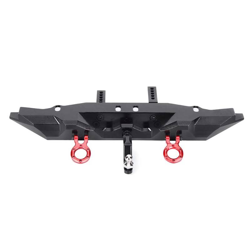 Aluminiumlegierung Heck Heckstoßstange mit Schlepphakenzubehör für RC -Auto Schwarz von ZDETGU