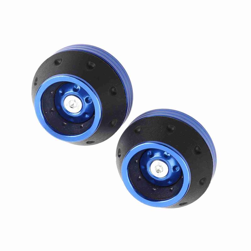 -Frontgabel -Rahmen -Schieberegler, CNC -Aluminiumräder Guard Fall Fall Protection Scooter Moped, Hochwertiges Paar Links Rechts (Blue) von ZDETGU