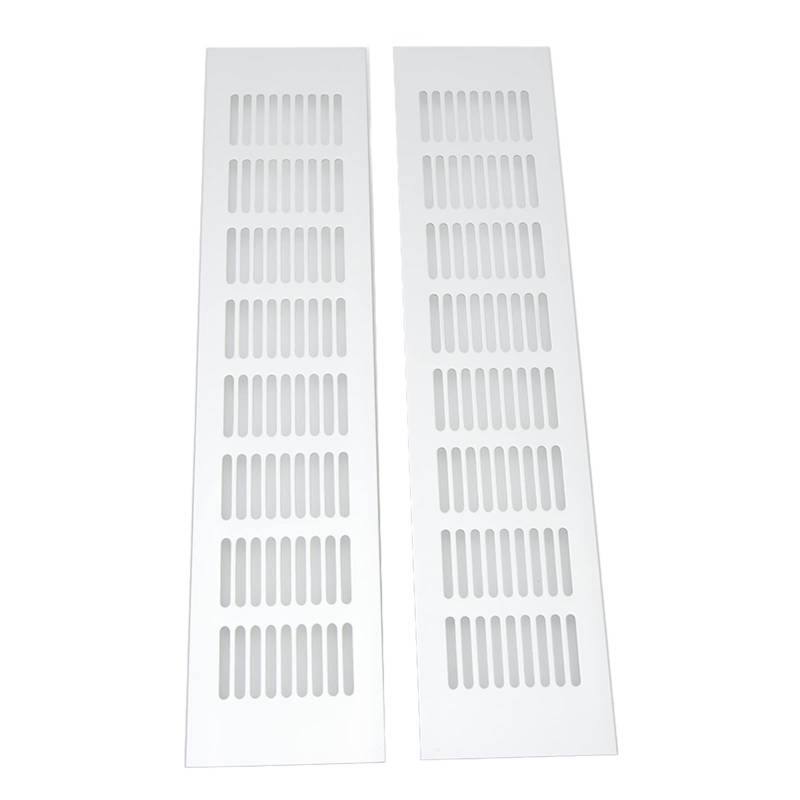 Luftzug -Kühlergrillplatte, Rechteck -Lüftungsgrillplatte mit Aluminiumlegierung, für Schränke, Wohnmobile, Schränke mit Schränken, Schuhschränken, Schränke (80 * 350 mm) von ZDETGU