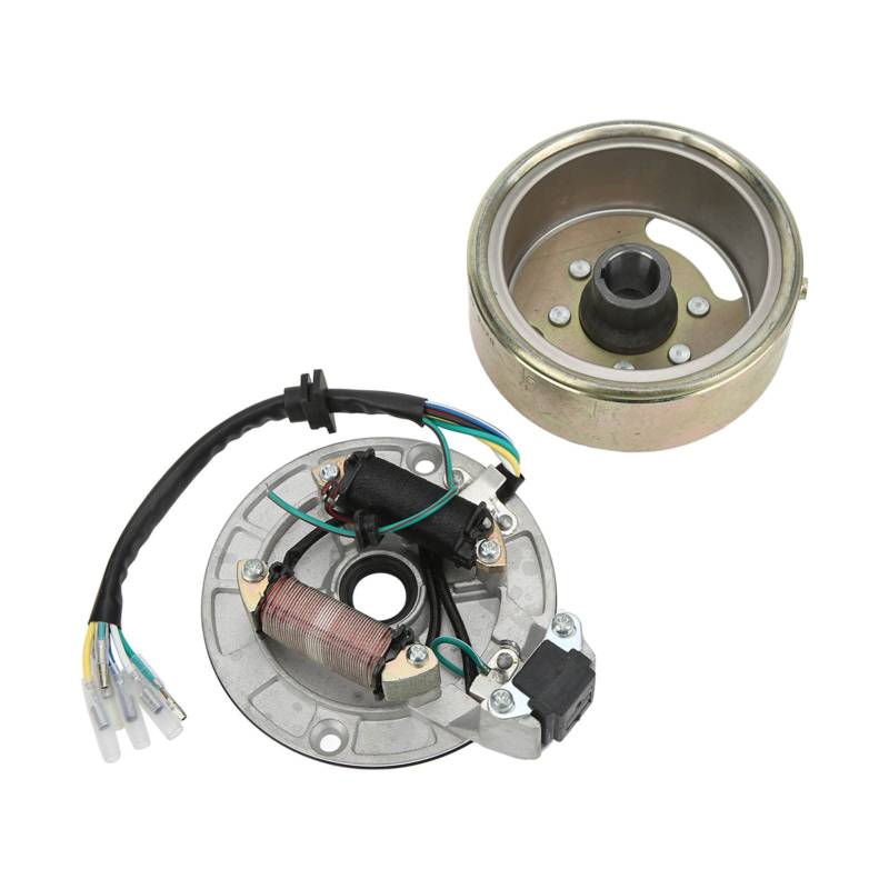 Magneto Stator Schwungrad Rotorkit Kupfer Aluminium für 90 Ml 110 Ml 125 Ml 140 Ml Kick -Start -Motor Pit Pro Pit Bike Magneto Schwungrad von ZDETGU
