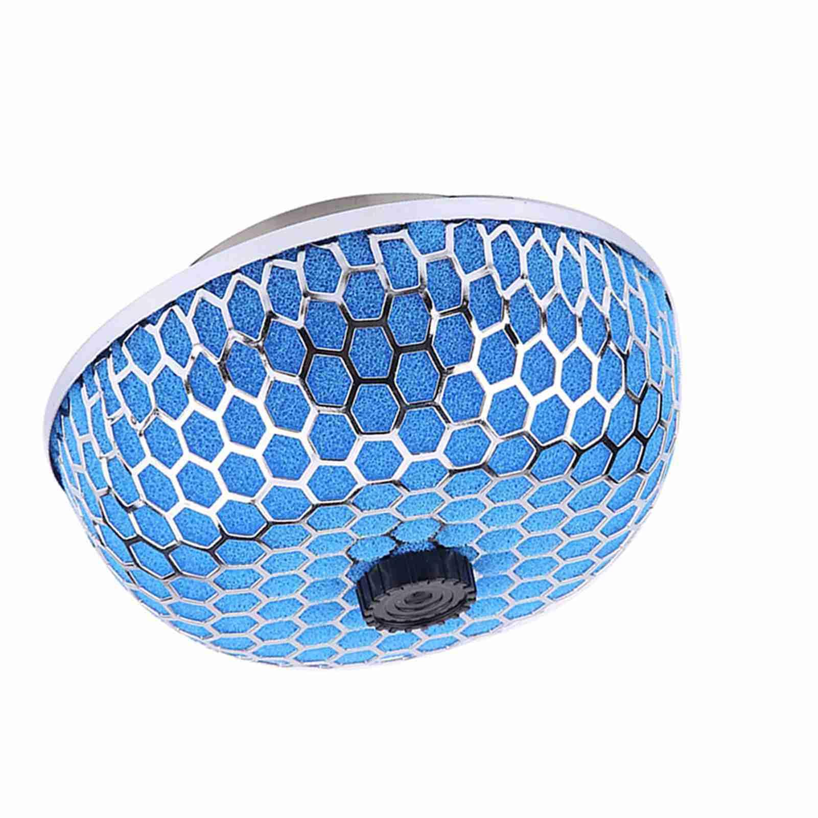 Pilz Luftaufnahme Filter, Hoch Durchfluss Pilz Filter aus Edelstahl, Wasch Barer Filter, Universal Fit, Verbesserte Drossel Klappens Trom, mit Klemme, für Begrenzten Platz (BLUE) von ZDETGU