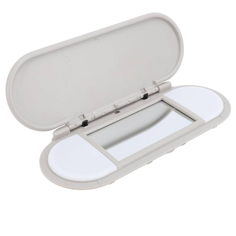Sun Vanity Mirror Cover 51167366950 Robus Sun Makeup Spiegelabdeckung für F54 F55 F56 F60 2015 Bis 2022 Grau (Gray) von ZDETGU