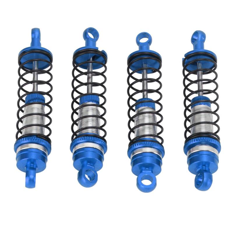 Vordere Hintere Stoßdämpfer Aluminiumlegierung Vorderer Heck -Stoßdämpfer für Latrax Teton 1/18 RC -Auto Rot (BLUE) von ZDETGU