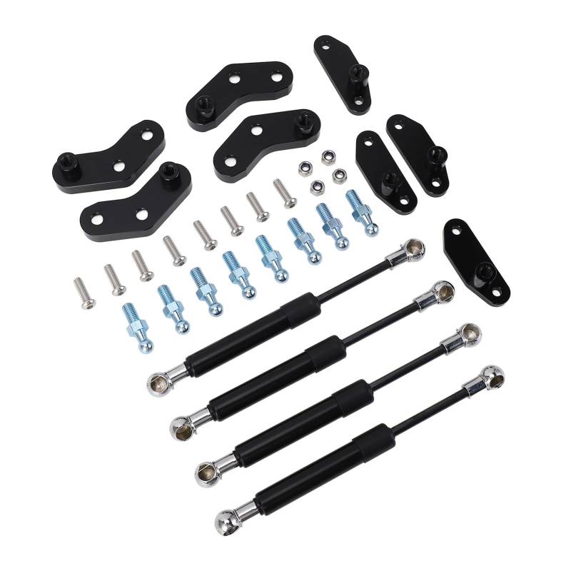 Vorderer Hinterer Türöffner Kit für X3 - Stahl Anodierte Schwarze Türschocks Streben Opener Kit von ZDETGU