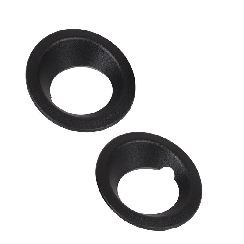 ZDETGU 2pcs Vordere Stoßfänger -Nebel -Lichtabdeckung 51113400912 Schwarzer Ersatz für X3 E83 2004 Bis 2006 von ZDETGU