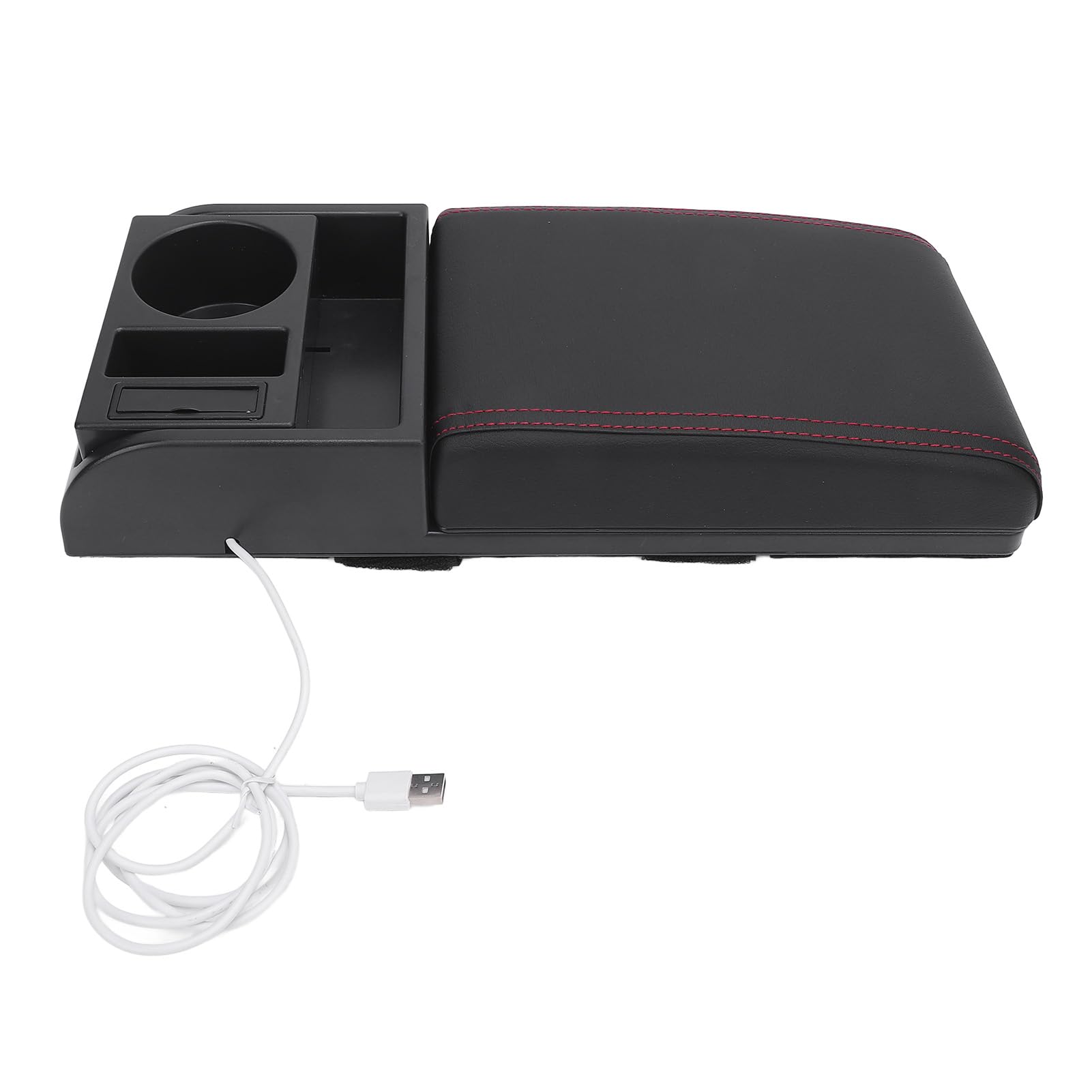 ZDETGU Abdeckung der Armlehnenbox der Mittelkonsole, Längenverstellbar, mit USB-Ladeanschluss, Getränkehalter, Universelle Passform, Armlehnenbox-Verlängerung für SUVs und LKWs (rote ZDETGU Abdeckung der Armlehnenbox der Mittelkonsole, Längenverstellbar, mit USB-Ladeanschluss, Getränkehalter, Universelle Passform, Armlehnenbox-Verlängerung für SUVs und LKWs (rote von ZDETGU