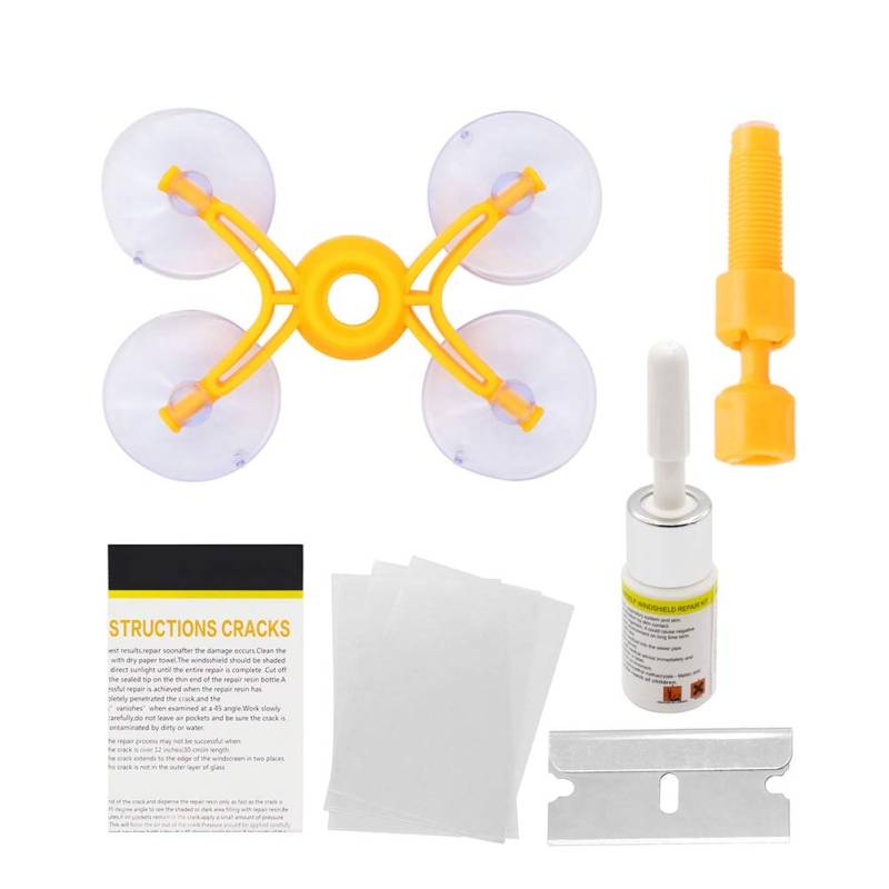 ZDETGU Autoauto Windschutzscheibe Fenster Glas Kratze Riss Windschutzscheibe Reparatur Polierwerkzeug Kit Windschutzscheibe Tool Windglas Reparaturwerkzeug Wiederherstellen von ZDETGU
