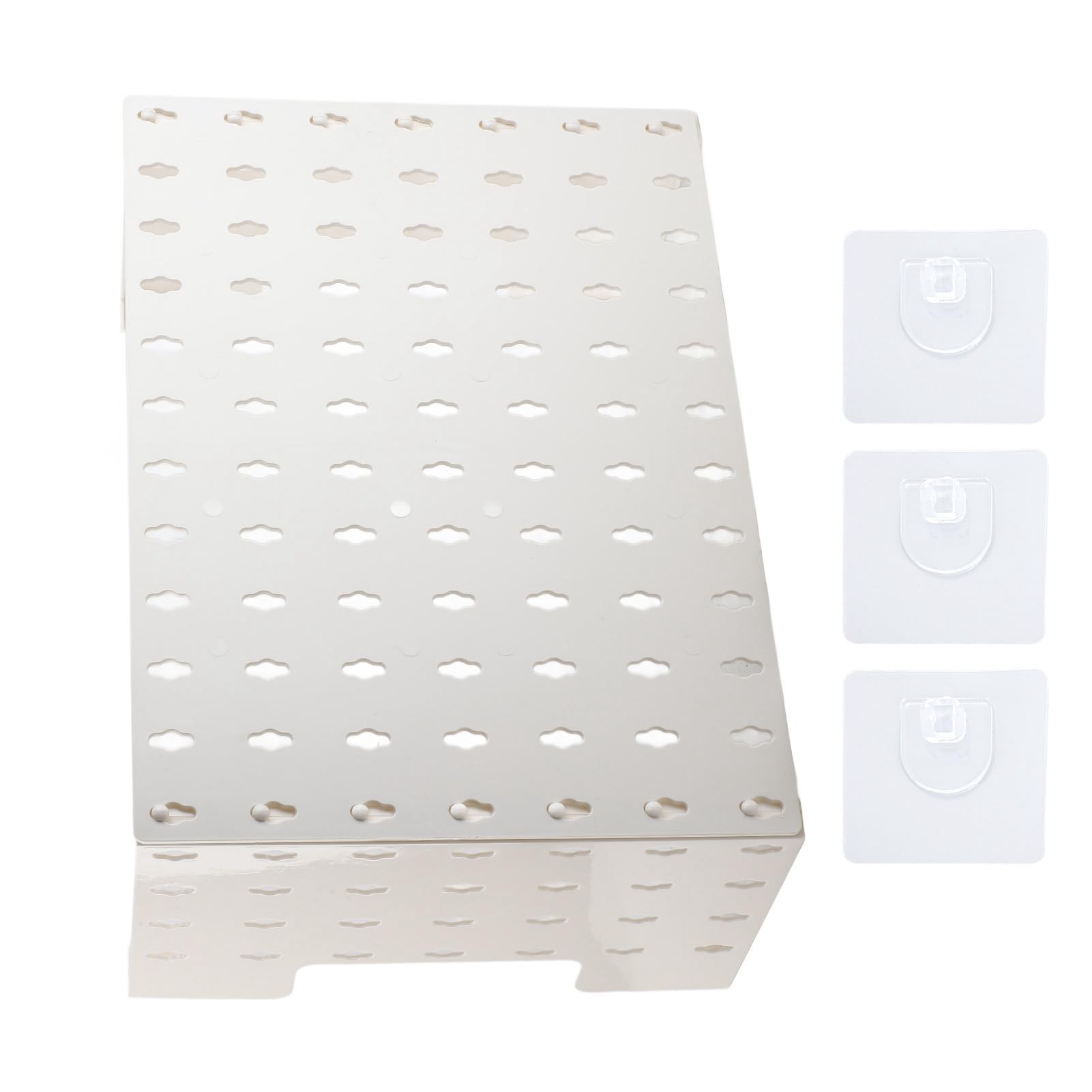 ZDETGU Stecktafel Zur Wandmontage, Multifunktionales Lagerregal, Abdeckung für Gas-Warmwasserbereiter-Rohre mit Klebepads (L) von ZDETGU