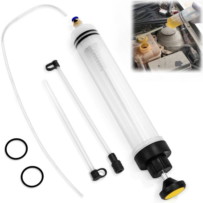 ZDL Ölwechselspritze,Ölabsaugpumpe,500ml Ölspritze,Absaugpumpe,Handpumpe,Flüssigkeitsabsauger Füllpumpe,Bremsflüssigkeit Sabsaugpumpe,Ölflüssigkeitsextraktor,Ölspritze mit Schlauch von ZDL