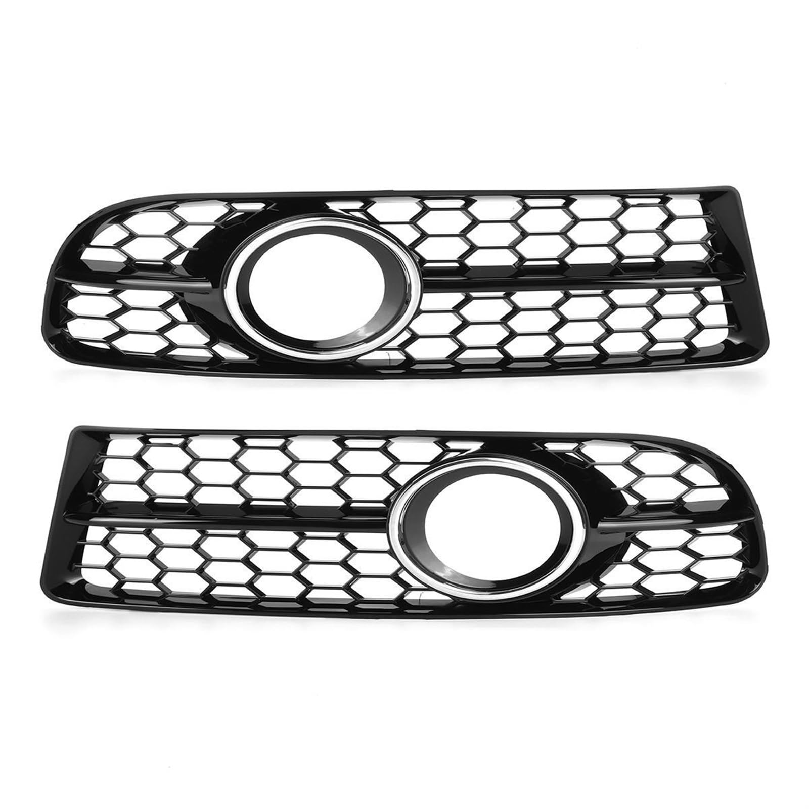 Kühlergrill Nebelscheinwerfer 1 Paar Auto-Nebelscheinwerfergrill for die vordere Stoßstange, Nebelscheinwerfergrill, Wabenform, for Audi, for A4 B7 S4 B7 A4 S-Line 2005-2008 8E0807681F 8E0807682F(Silv Kühlergrill Nebelscheinwerfer 1 Paar Auto-Nebelscheinwerfergrill for die vordere Stoßstange, Nebelscheinwerfergrill, Wabenform, for Audi, for A4 B7 S4 B7 A4 S-Line 2005-2008 8E0807681F 8E0807682F(Silv von ZDPVK