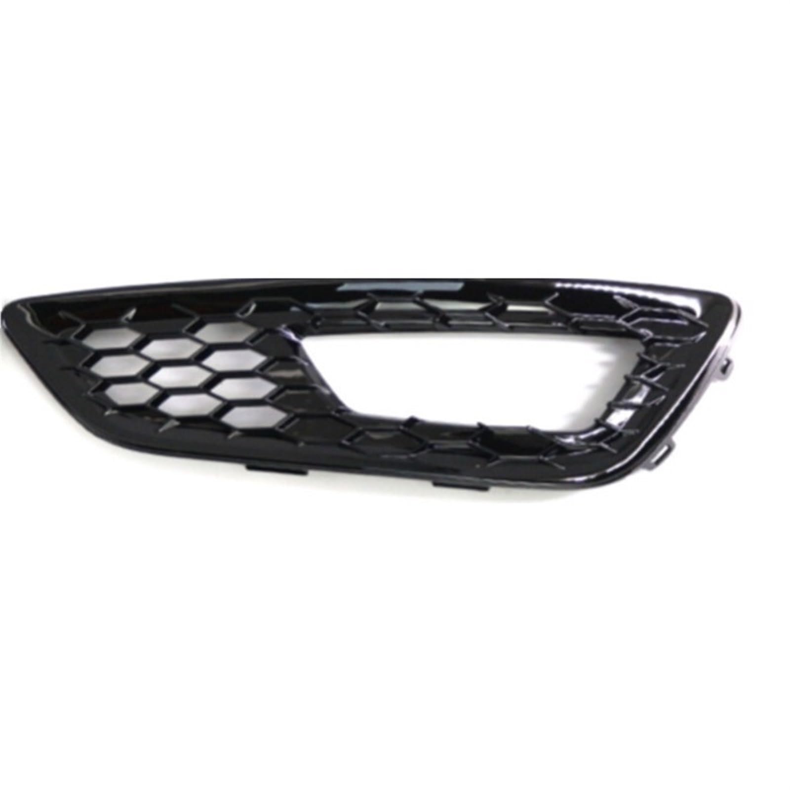 Kühlergrill Nebelscheinwerfer 2-teiliges Wabengitter for Nebelscheinwerfer an der vorderen Stoßstange, for Ford, for Focus 2015 2016 2017 2018 15A299-AA 15A298-AA, schwarz glänzend(Left) von ZDPVK