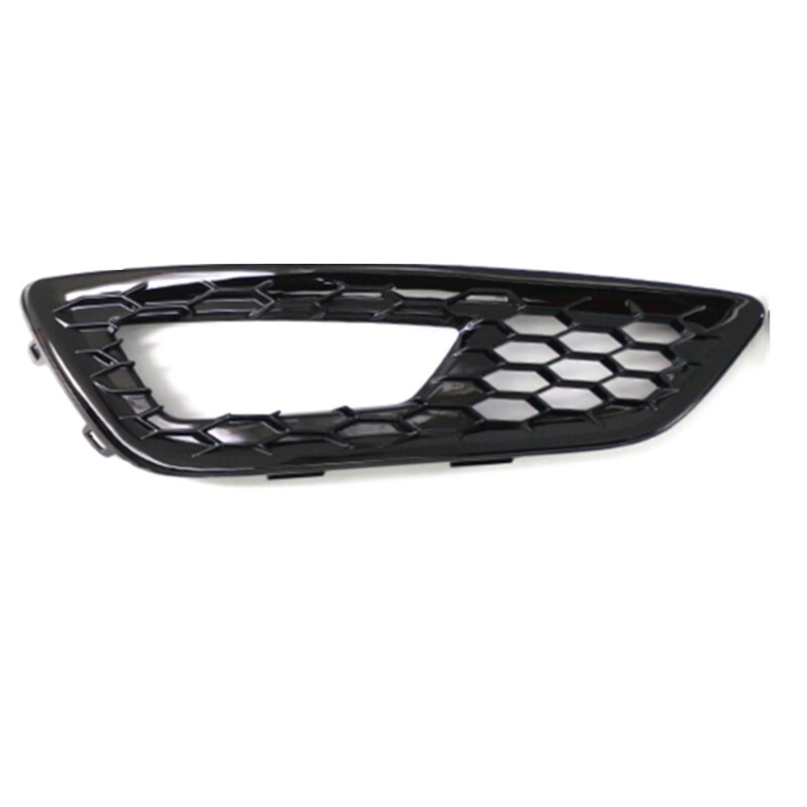 Kühlergrill Nebelscheinwerfer 2-teiliges Wabengitter for Nebelscheinwerfer an der vorderen Stoßstange, for Ford, for Focus 2015 2016 2017 2018 15A299-AA 15A298-AA, schwarz glänzend(Right) von ZDPVK