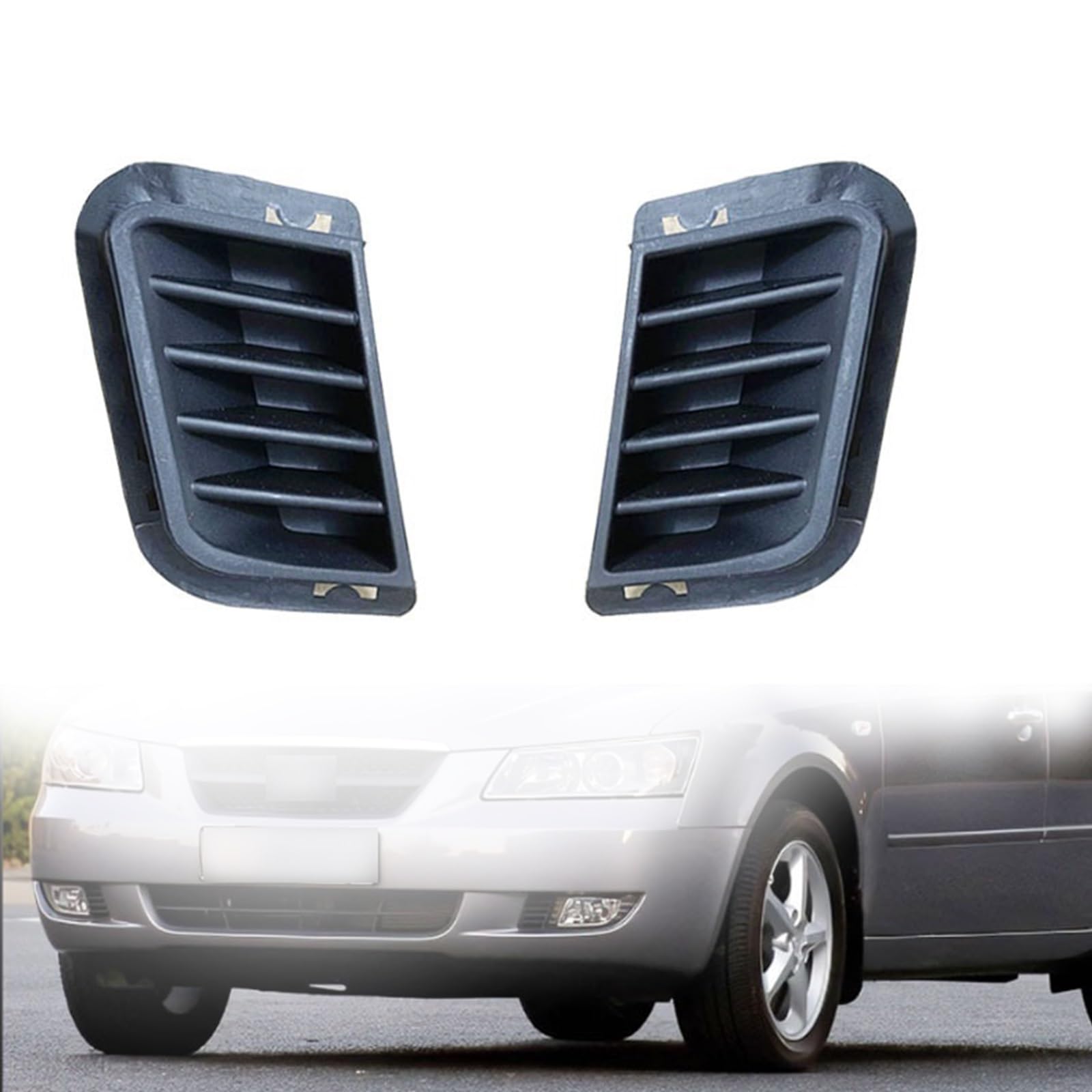 Kühlergrill Nebelscheinwerfer Auto-Frontstoßstange, Nebelscheinwerfer-Abdeckung, Kühlergrill, Fahrlampe, for Hyundai, for Sonata NF 2005 2006 2007 2008 2009 2010, Scheinwerferabdeckung(Left and Right) Kühlergrill Nebelscheinwerfer Auto-Frontstoßstange, Nebelscheinwerfer-Abdeckung, Kühlergrill, Fahrlampe, for Hyundai, for Sonata NF 2005 2006 2007 2008 2009 2010, Scheinwerferabdeckung(Left and Right) von ZDPVK