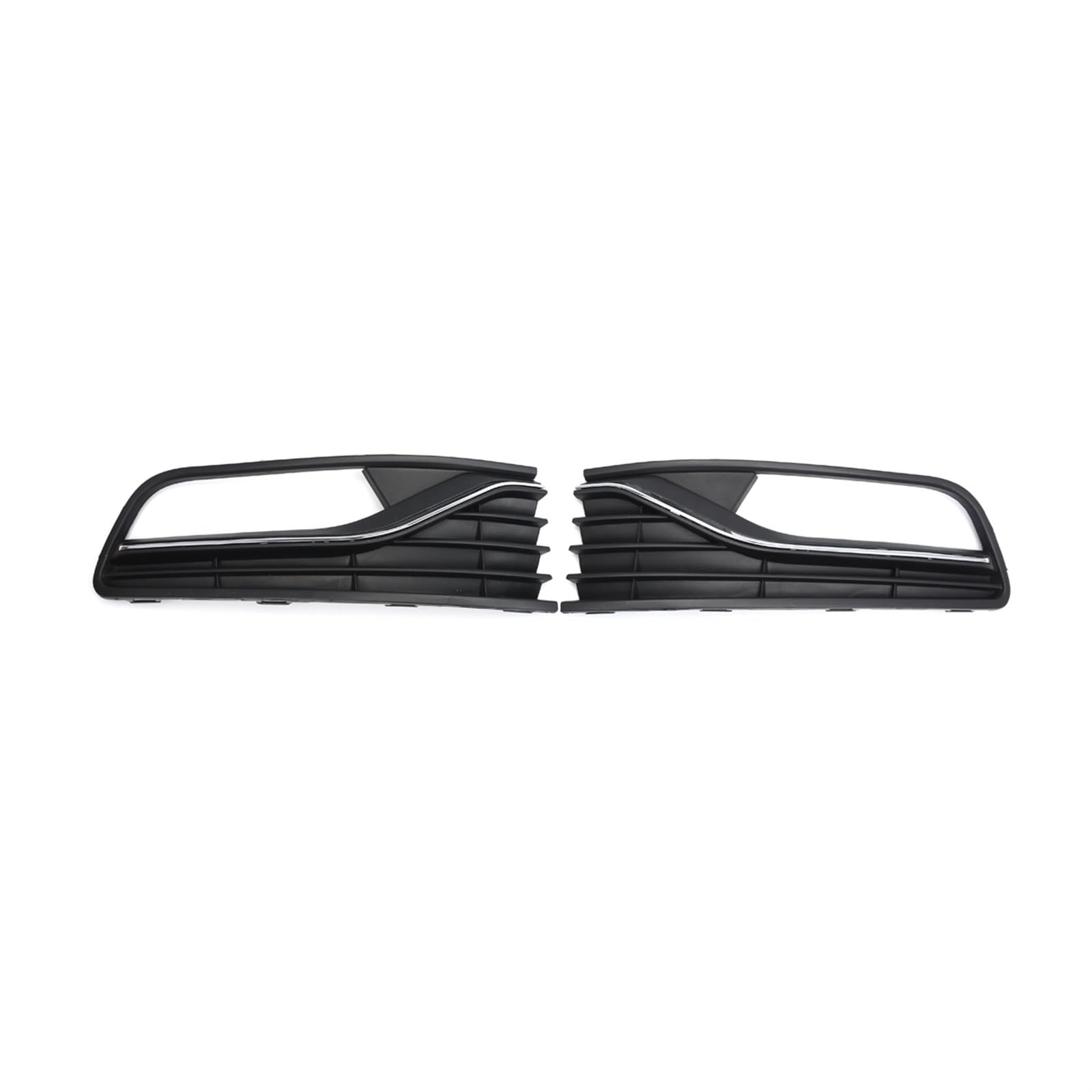 Kühlergrill Nebelscheinwerfer Auto-Frontstoßstangen-Nebelscheinwerfer-Lampe, Chromgrill, for VW, for Polo Schrägheck 2014 2015 2016 2017 2018, dekorative Abdeckung for Frontgrill(A Pair) von ZDPVK