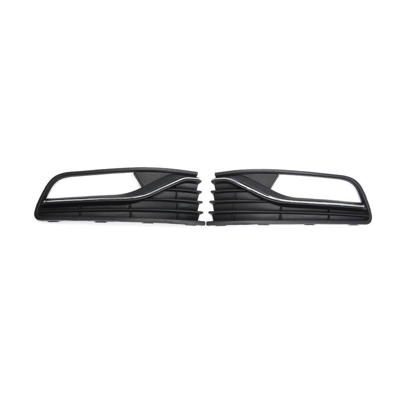 Kühlergrill Nebelscheinwerfer Auto-Frontstoßstangen-Nebelscheinwerfer-Lampe, Chromgrill, for VW, for Polo Schrägheck 2014 2015 2016 2017 2018, dekorative Abdeckung for Frontgrill(A Pair) von ZDPVK
