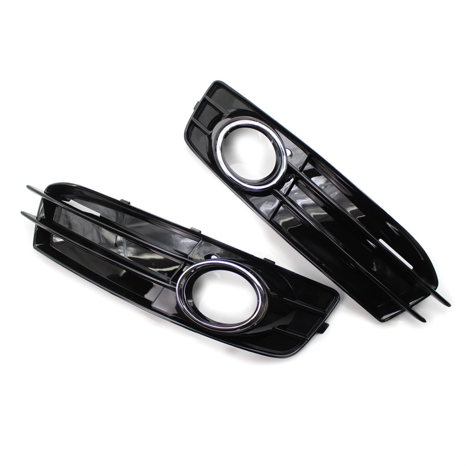 Kühlergrill Nebelscheinwerfer Auto-Nebelscheinwerfer-Blendenabdeckung, Frontstoßstangen-Lampengitter, for Audi, for A3 8P S-Line 2009–2012, Nebelscheinwerfergitter 8P0807682 8P0807681(Pair Chrome blac Kühlergrill Nebelscheinwerfer Auto-Nebelscheinwerfer-Blendenabdeckung, Frontstoßstangen-Lampengitter, for Audi, for A3 8P S-Line 2009–2012, Nebelscheinwerfergitter 8P0807682 8P0807681(Pair Chrome blac von ZDPVK
