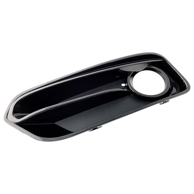 Kühlergrill Nebelscheinwerfer Auto-Nebelscheinwerfer-Rahmenabdeckung, Frontstoßstangen-Lampenblende, for BMW, for 1er F20 F21 LCI Sport 2015 2016 2017 2018 mit Lampenlöchern, Schwarz(1 Pc Left) von ZDPVK