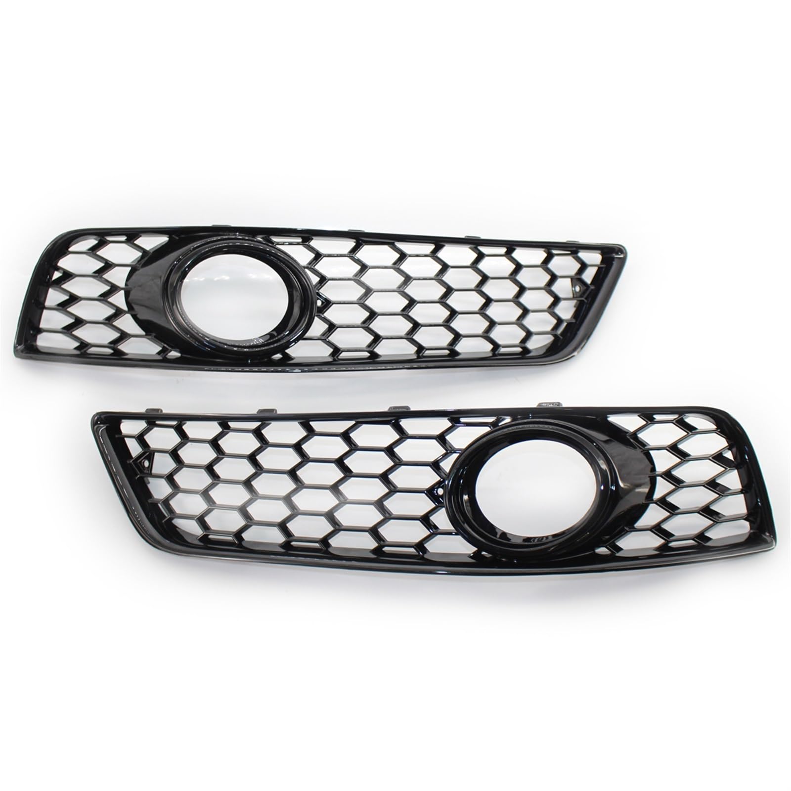 Kühlergrill Nebelscheinwerfer Chrom-schwarzer Wabengitter-Stil Auto-Nebelscheinwerfer-Abdeckungsverkleidung Wabengitter-Grill ， for Audi ， for A3 8P 2009 2010 2011 2012 2013 8P0807682J(Black) von ZDPVK