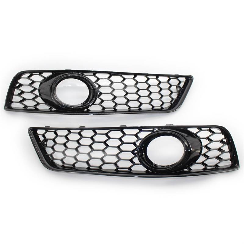 Kühlergrill Nebelscheinwerfer Chrom-schwarzer Wabengitter-Stil Auto-Nebelscheinwerfer-Abdeckungsverkleidung Wabengitter-Grill ， for Audi ， for A3 8P 2009 2010 2011 2012 2013 8P0807682J(Black) von ZDPVK