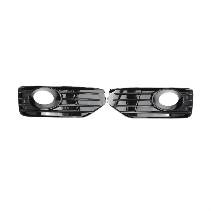 Kühlergrill Nebelscheinwerfer Glänzend schwarzes Auto-Nebelscheinwerfergitter, Nebelscheinwerferabdeckung, for VW, for Transporter T5 T5.1 SPORTLINE 2010 2011 2012 2013 2014 2015(with Fog Light Hole) von ZDPVK