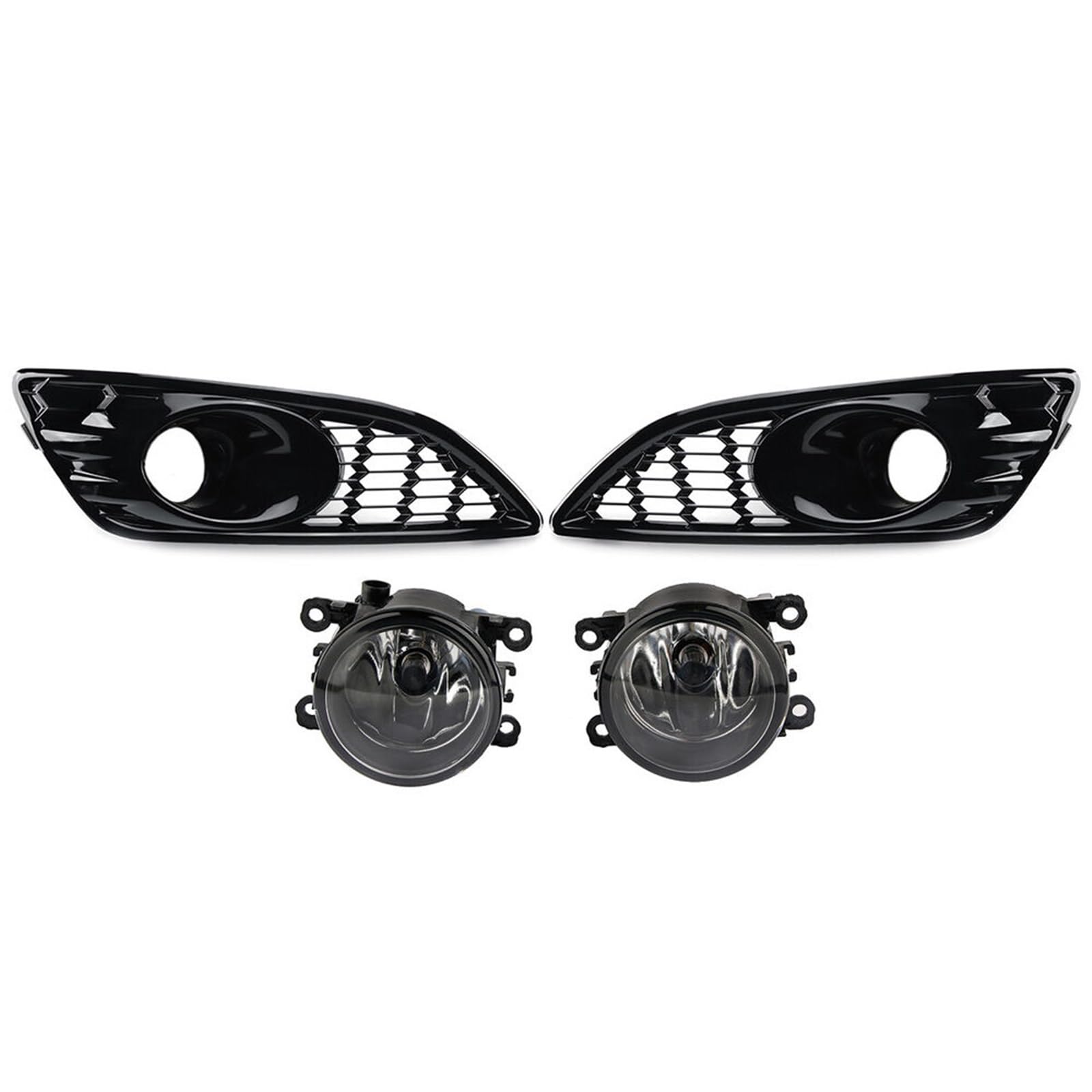 Kühlergrill Nebelscheinwerfer Hohlgitter-Wabengitter for die vordere Stoßstange, Nebelscheinwerfer, unterer Kühlergrill, Grillabdeckung + Nebelscheinwerfersatz, for Ford, for Fiesta MK7 Zetec S 2012–2 Kühlergrill Nebelscheinwerfer Hohlgitter-Wabengitter for die vordere Stoßstange, Nebelscheinwerfer, unterer Kühlergrill, Grillabdeckung + Nebelscheinwerfersatz, for Ford, for Fiesta MK7 Zetec S 2012–2 von ZDPVK