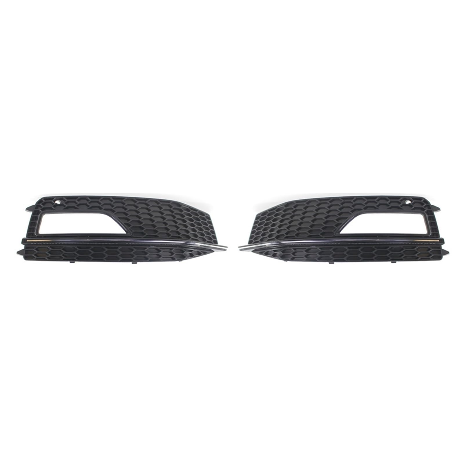 Kühlergrill Nebelscheinwerfer Kühlergrill for Nebelscheinwerfer im RS4-Stil for die vordere Stoßstange, for Audi, for A4 B8.5 S-Linie S4 2013 2014 2015(Chrome Without Hole) von ZDPVK