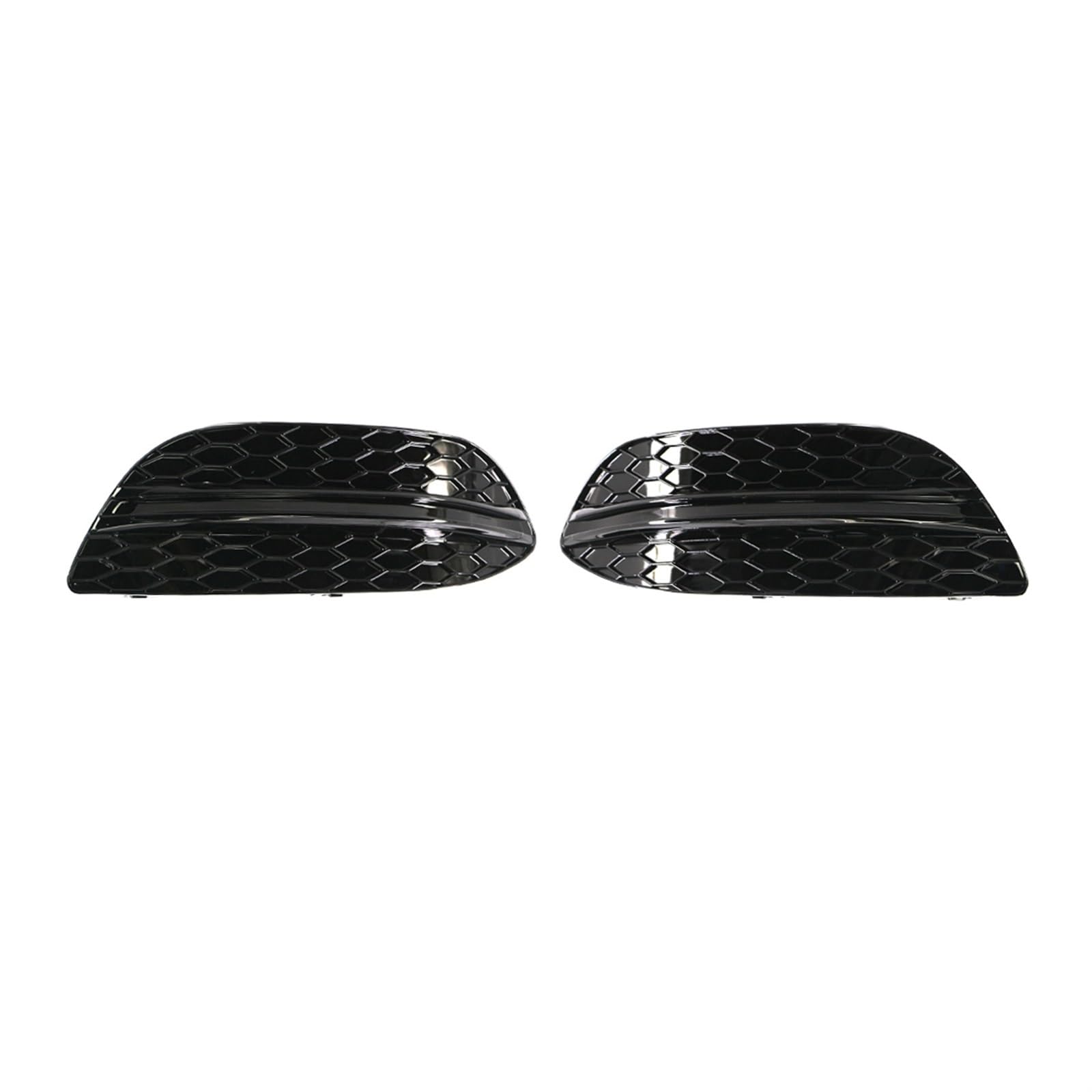 Kühlergrill Nebelscheinwerfer Kühlergrill for die vordere Stoßstange, Nebelscheinwerferabdeckung, Chromverkleidung, for Mercedes Benz, for C-Klasse W205 2014–2020 2058851623 2058851523(Black) von ZDPVK