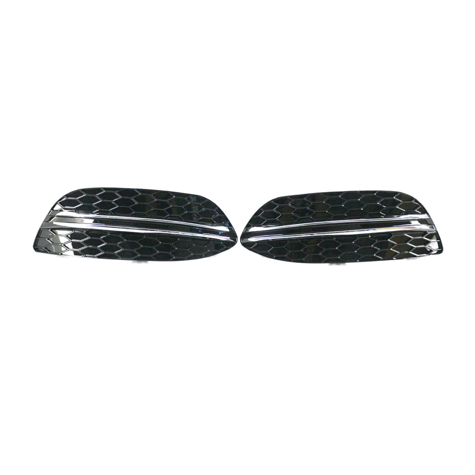Kühlergrill Nebelscheinwerfer Kühlergrill for die vordere Stoßstange, Nebelscheinwerferabdeckung, Chromverkleidung, for Mercedes Benz, for C-Klasse W205 2014–2020 2058851623 2058851523(Chrome) von ZDPVK