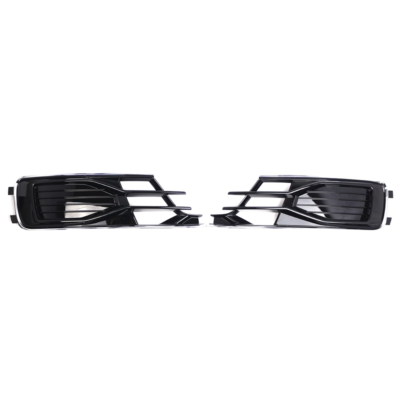 Kühlergrill Nebelscheinwerfer Linke und rechte Seite, Frontstoßstange, Nebelscheinwerfer-Kühlergrillabdeckung mit Chromverkleidung, for Audi, for A6 C7 2016 2017 2018 4G0807647 4G0807648(Pair) von ZDPVK