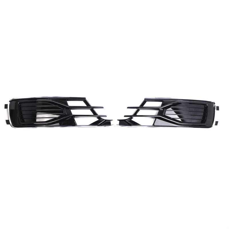 Kühlergrill Nebelscheinwerfer Linke und rechte Seite, Frontstoßstange, Nebelscheinwerfer-Kühlergrillabdeckung mit Chromverkleidung, for Audi, for A6 C7 2016 2017 2018 4G0807647 4G0807648(Pair) von ZDPVK