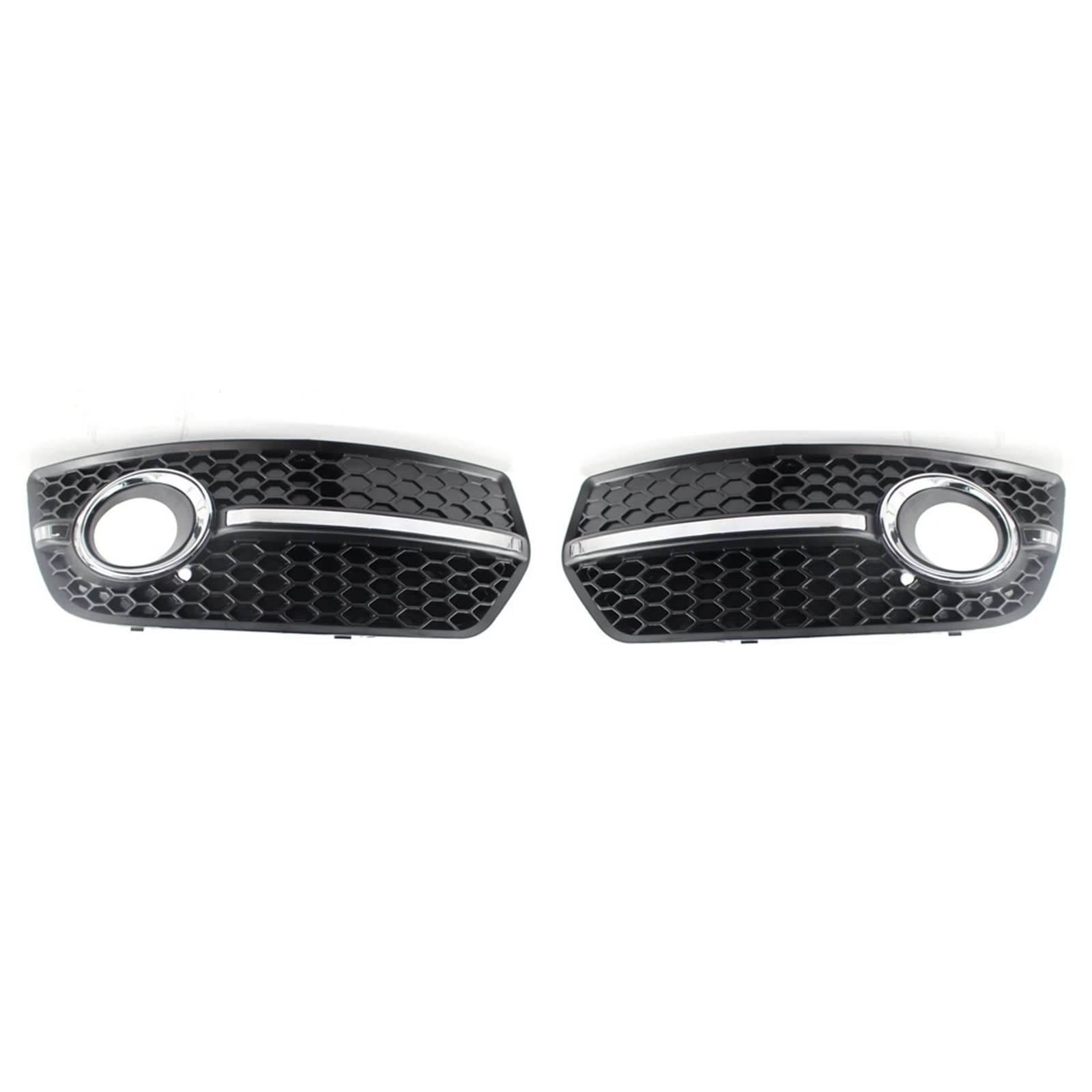 Kühlergrill Nebelscheinwerfer Links rechts ABS Chrom Nebelscheinwerfer Kühlergrill Rahmenverkleidung Kühlergrillabdeckung Blende ， for Audi ， for Q5 2009 2010 2011 2012 Auto-Styling(1 Pair) von ZDPVK