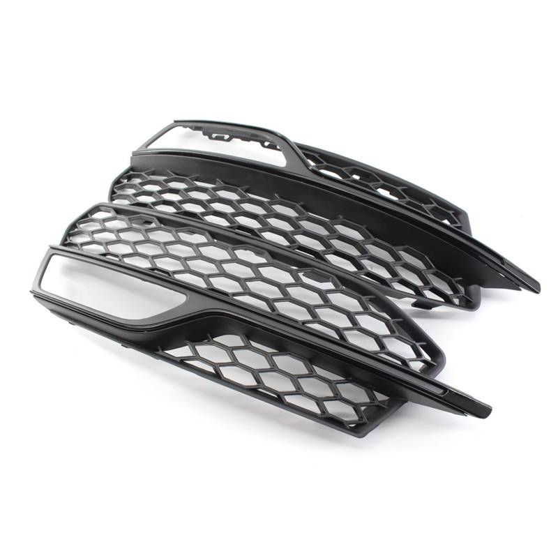 Kühlergrill Nebelscheinwerfer Links rechts Frontstoßstange Nebelscheinwerfer Kühlergrill Wabengitter Lampenabdeckung ， for Audi ， for S3 A3 S-Lines 2014-2016 8V3807681 8V3807682(1 Pair) von ZDPVK
